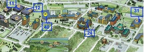 Campus catering map