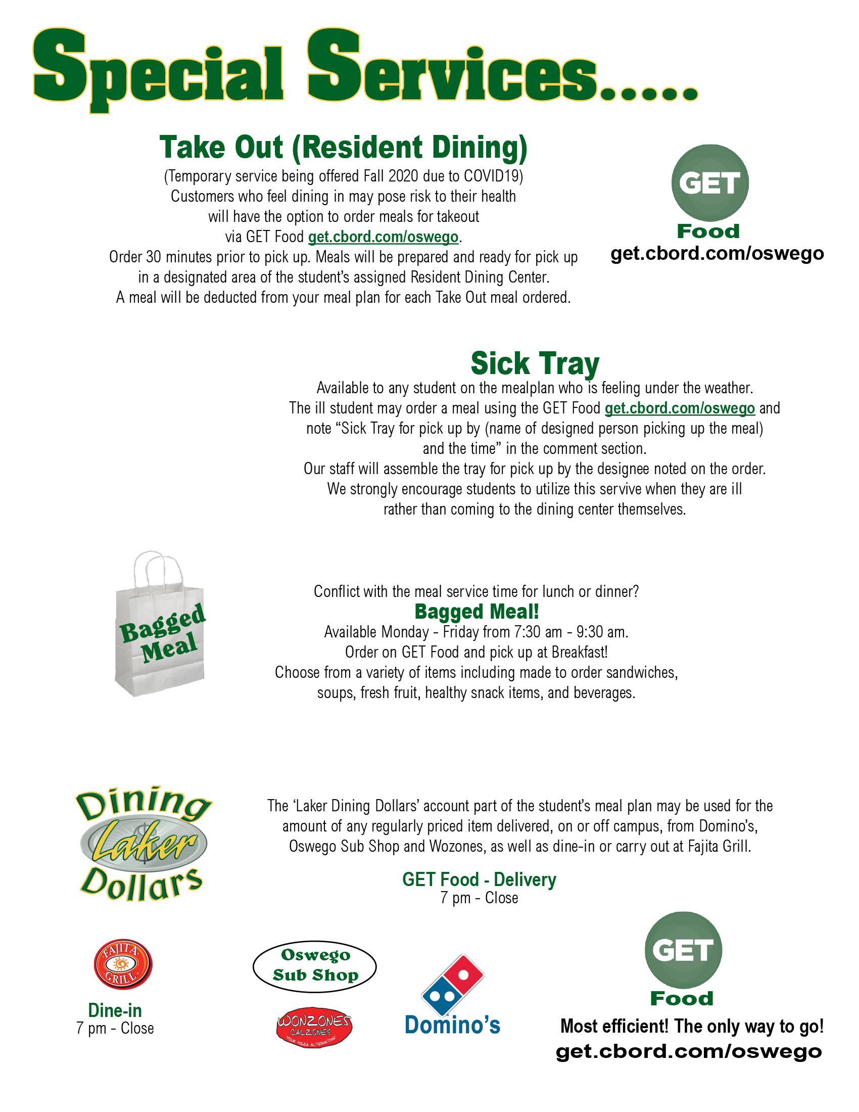 Meal plans Auxiliary Services