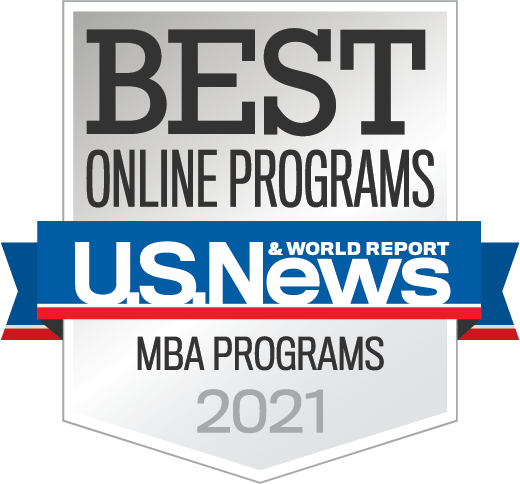 U.S. News Badge - Best Online Programs MBA Programs 2021 U.S. News Badge - Best Online Programs MBA Programs 2021