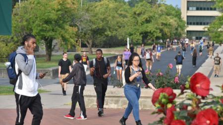 Diversity, Equity, and Inclusion SUNY Oswego students on campus