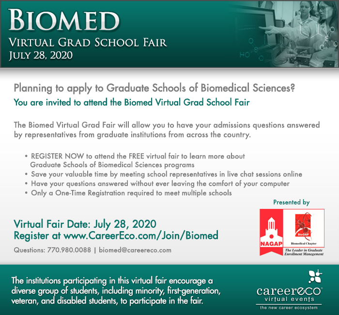 Biomedical Science Virtual Graduate School Fair Details