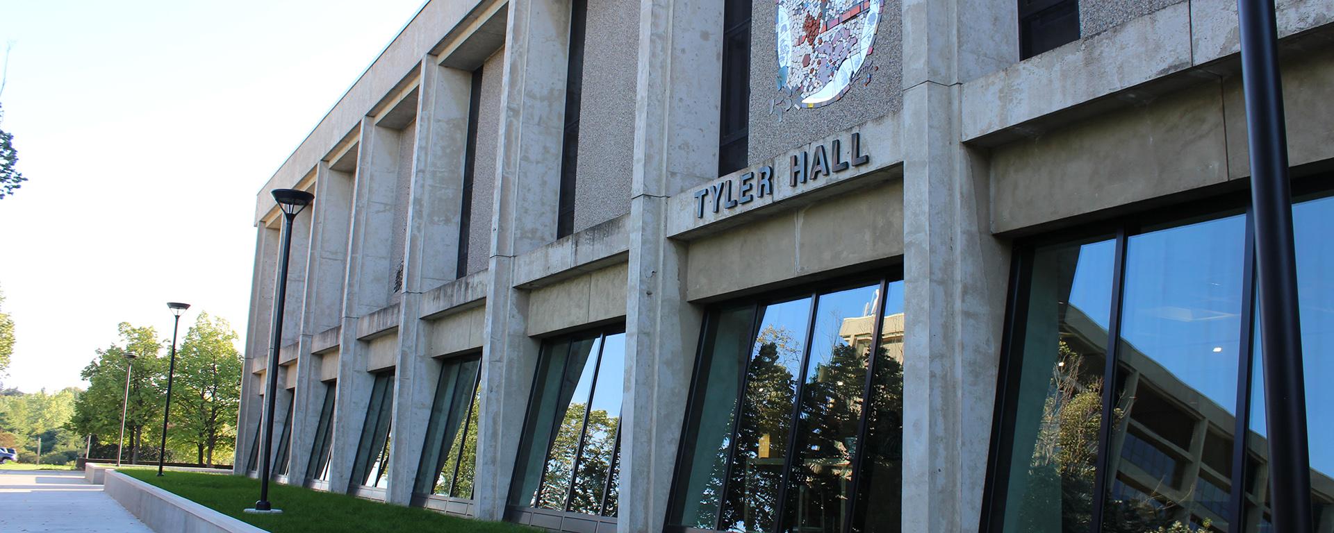 The facade of Tyler Hall after renovation