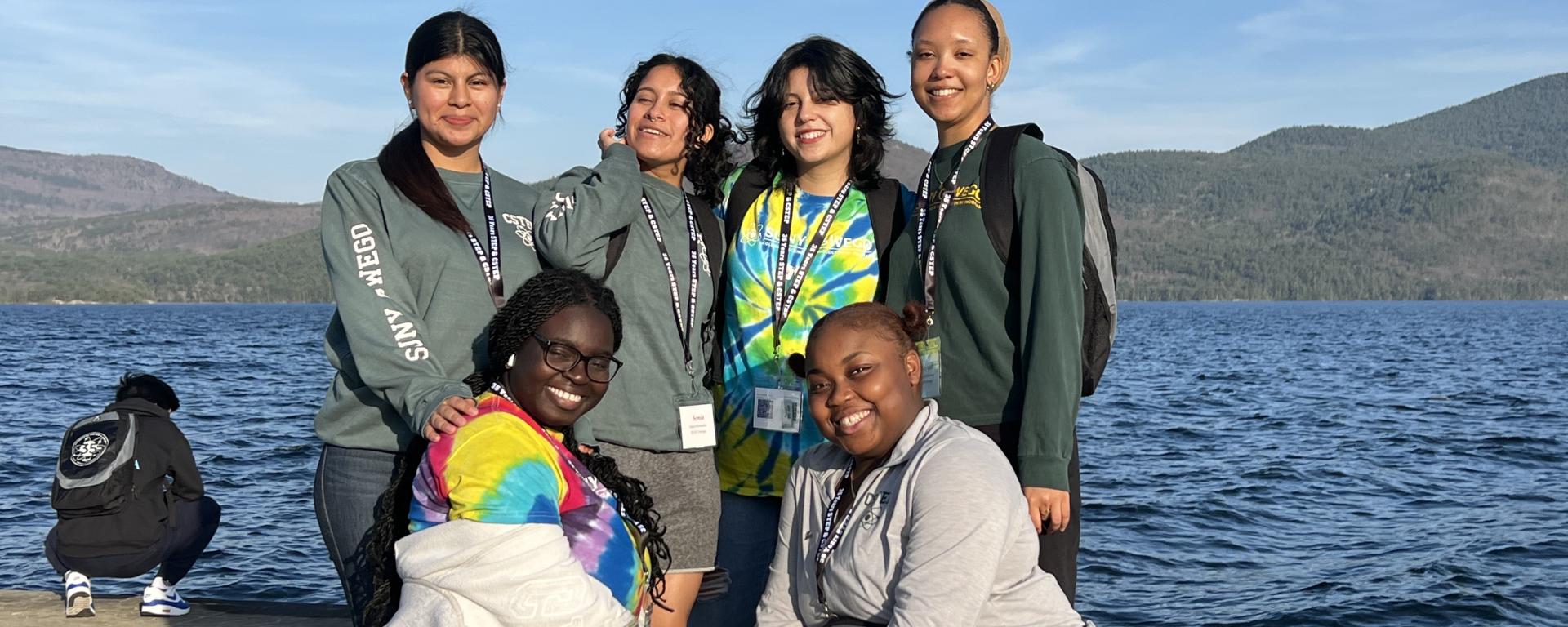 CSTEP students in front of Lake Ontario