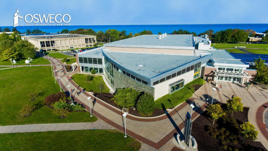 Aerial view of the Marano Campus Center