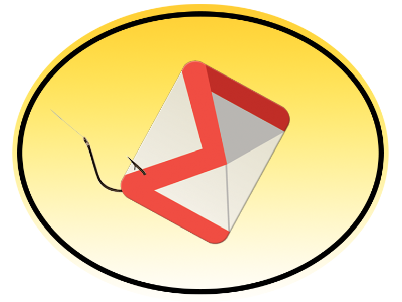 email logo with a fishing hook in it
