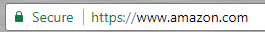 Screenshot of a browser address bar with a secure lock.