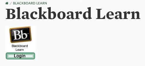 Blackboard login button