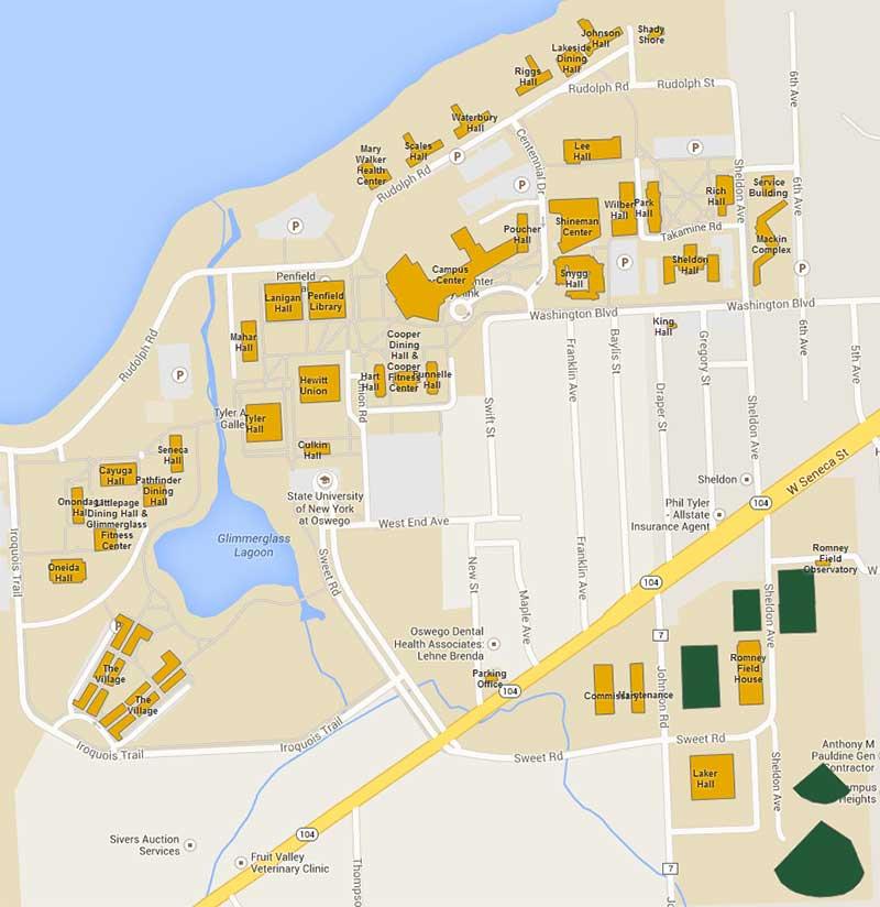 Oswego Campus Map