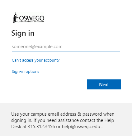 new login for blackboard using email address