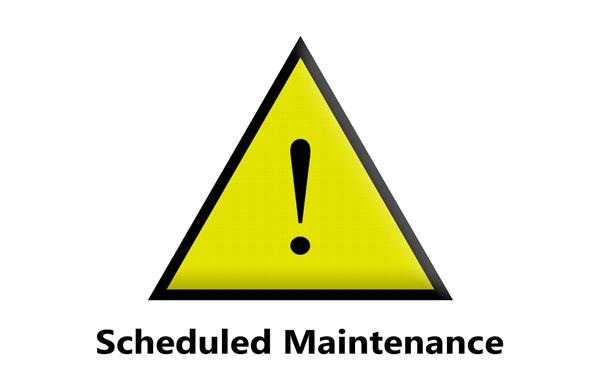 Scheduled maintenance