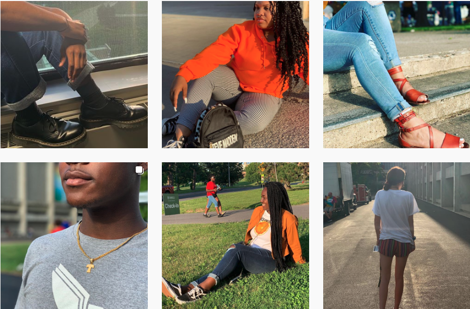 picture montage of first year students