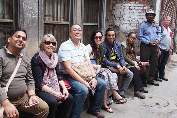 Profs. Diddi, Forbes, Pan, Dragomir, Clark, Usuanlele and Mack during a visit to Kolkata, India.