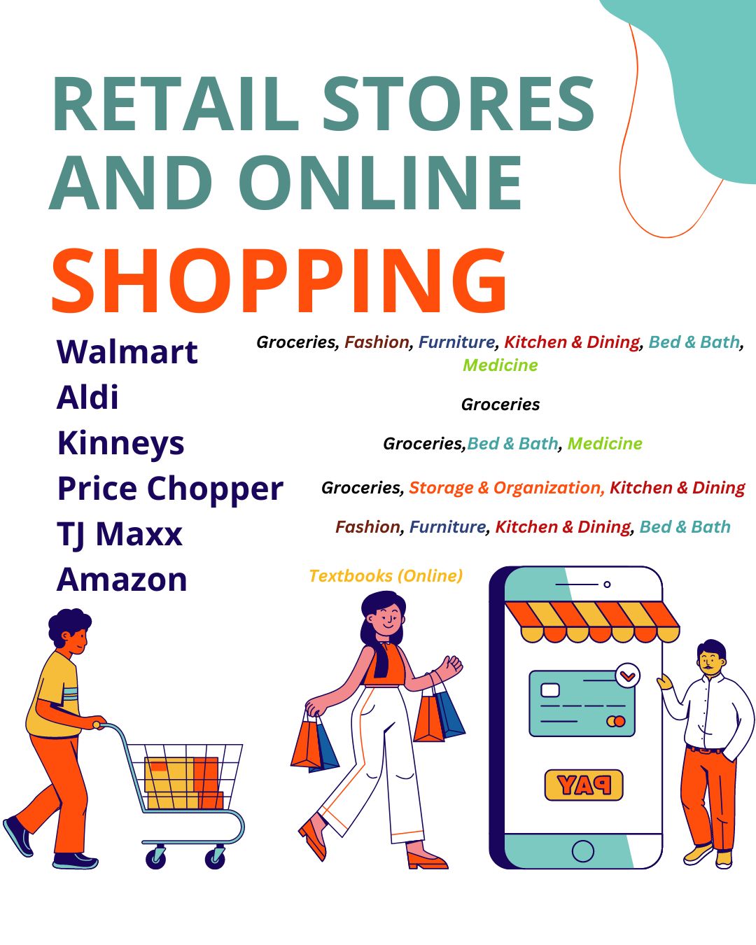 Retail shops in Oswego