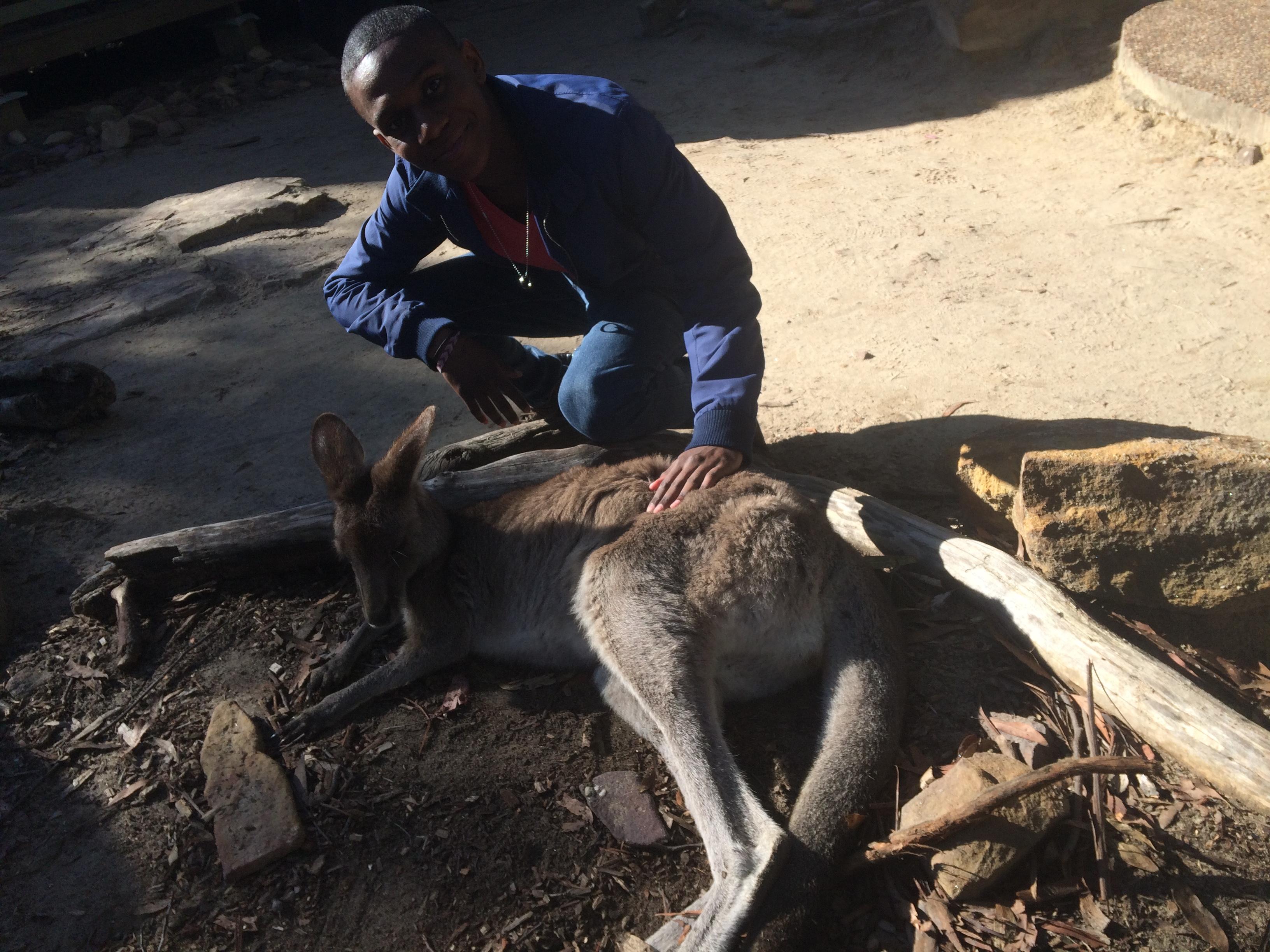 Sholand with a Kangaroo
