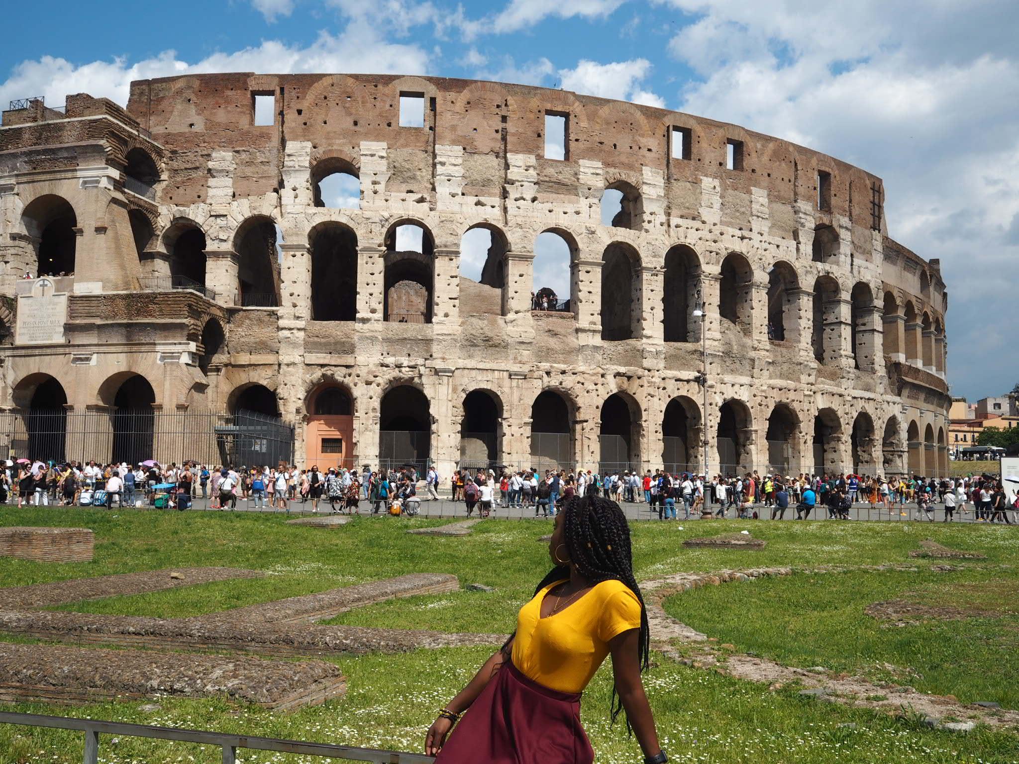 Rita at the Colosseum 