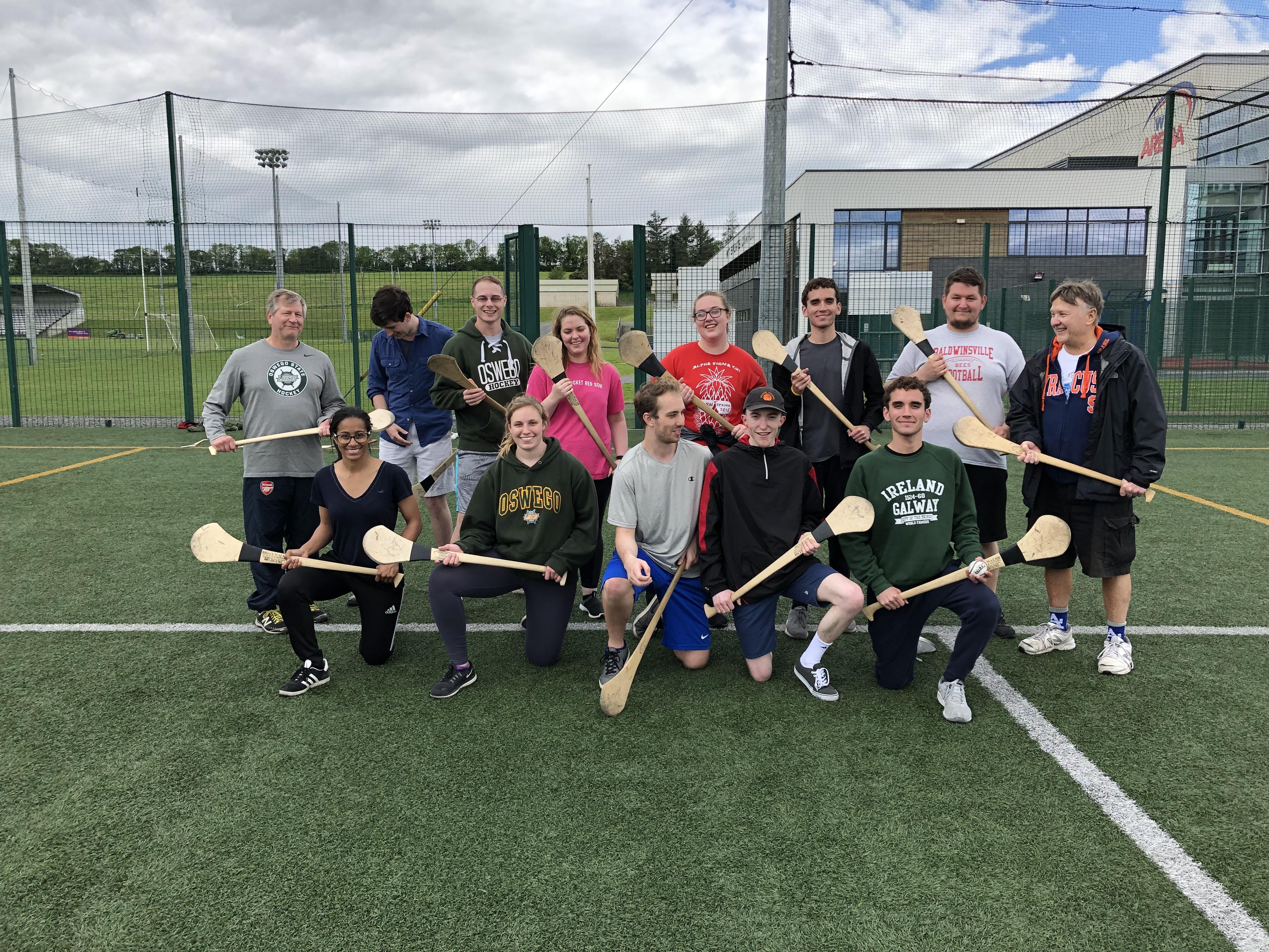 Students Hurling in Ireland