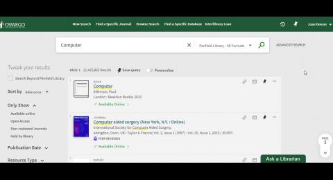 library main search interface library main search interface