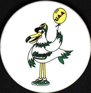 Oswegull mascot ca. 1987