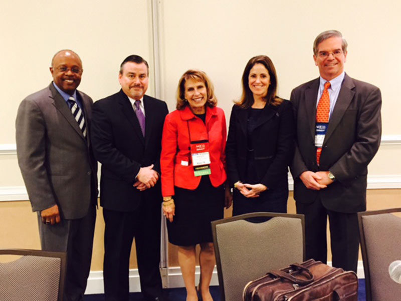 President Deborah F. Stanley on panel with other education leaders