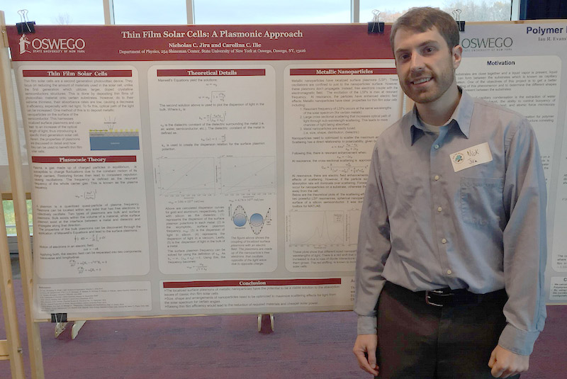 Nicholas C. Jira presenting poster