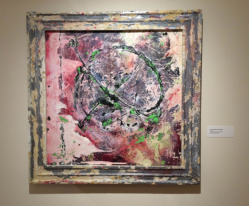 Tyrone Johnson-Neuland's painting, Arab Spring-Loaded
