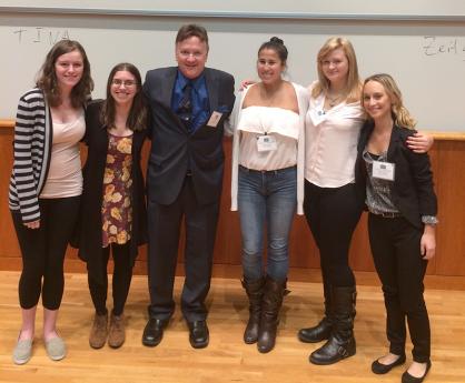 Student organizers/presenters with Tim Delaney at NYSSA Conference