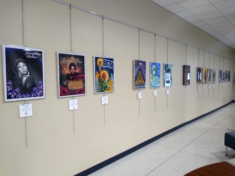 'Hidden Women' art exhibit at Penfield Library showcases student work
