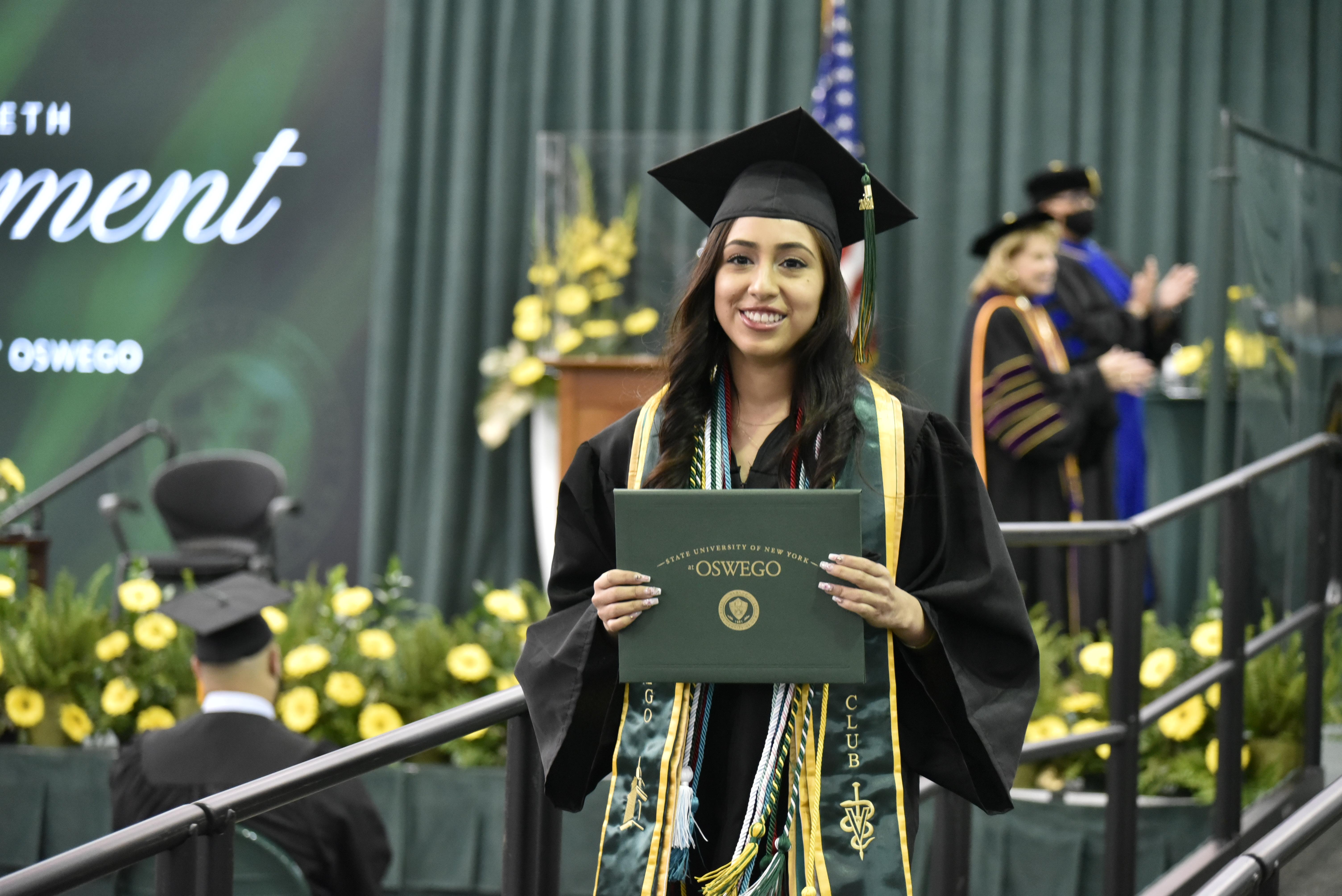 SUNY Oswego graduates will receive their degrees on December 11, 2021