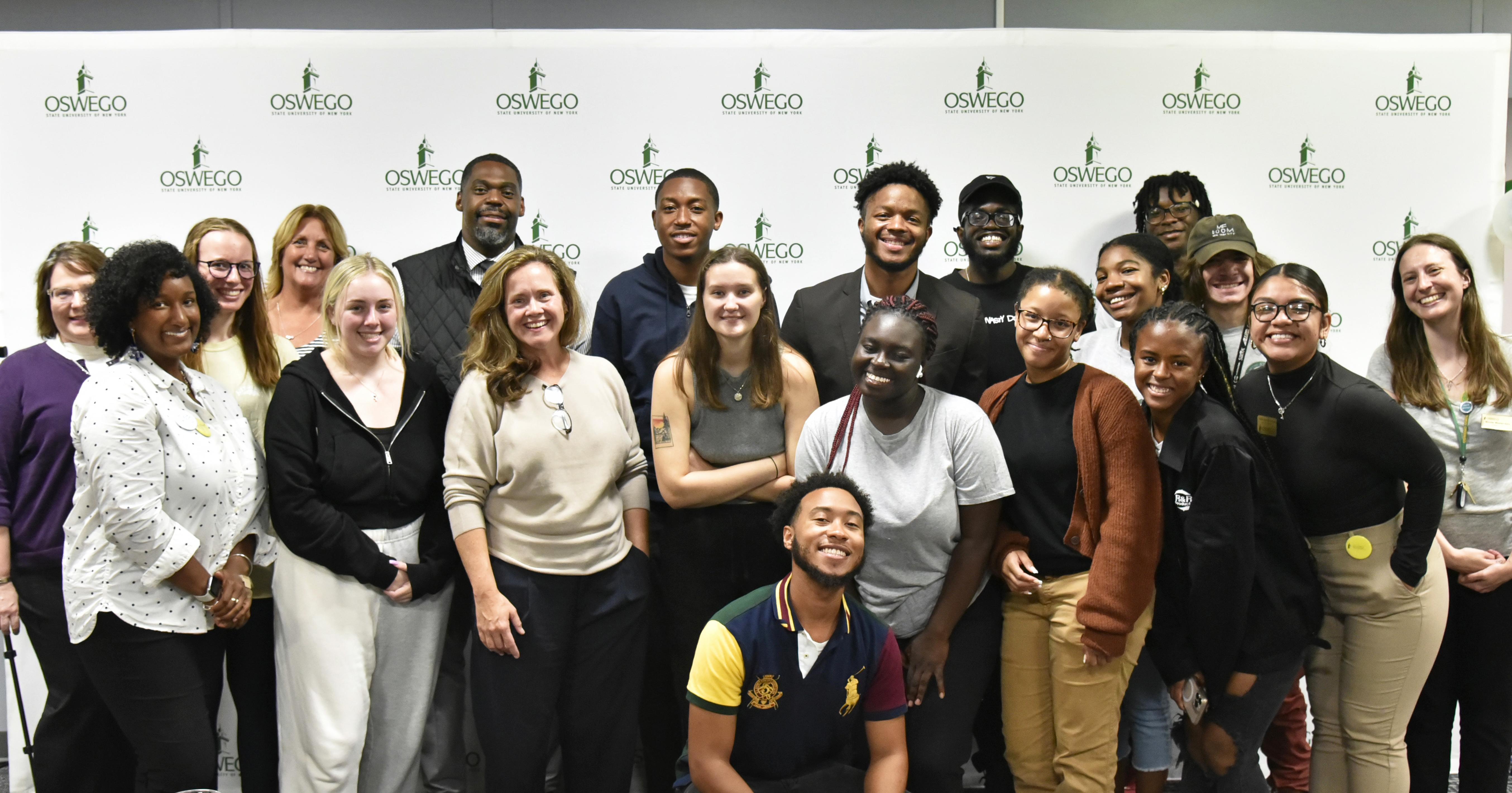 Students, faculty and staff at a recent gathering at the James A. Triandiflou '88 Institute for Equity, Diversity, Inclusion and Transformative Practice