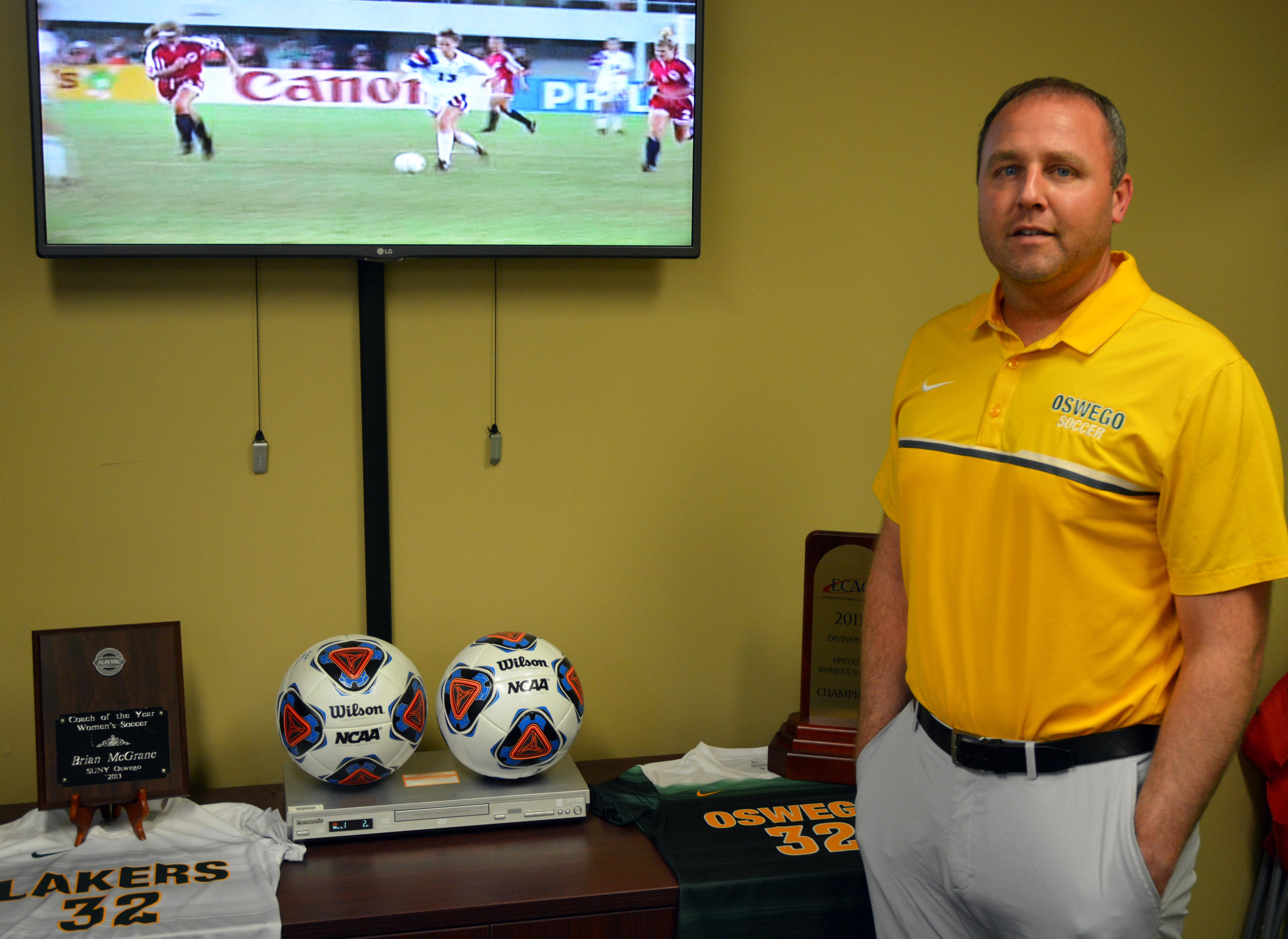 Brian McGrane prepares for another women's soccer season