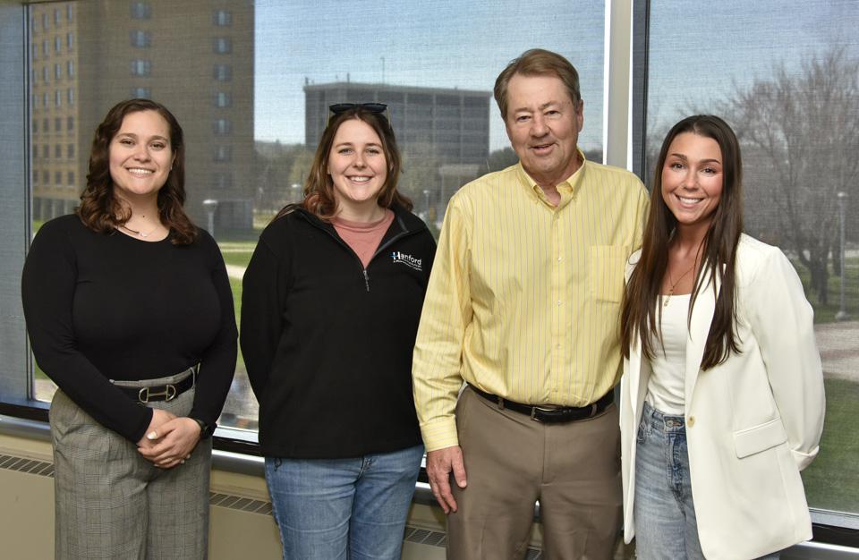 Four SUNY Oswego chemistry alumni returned to discuss their career experiences with current students