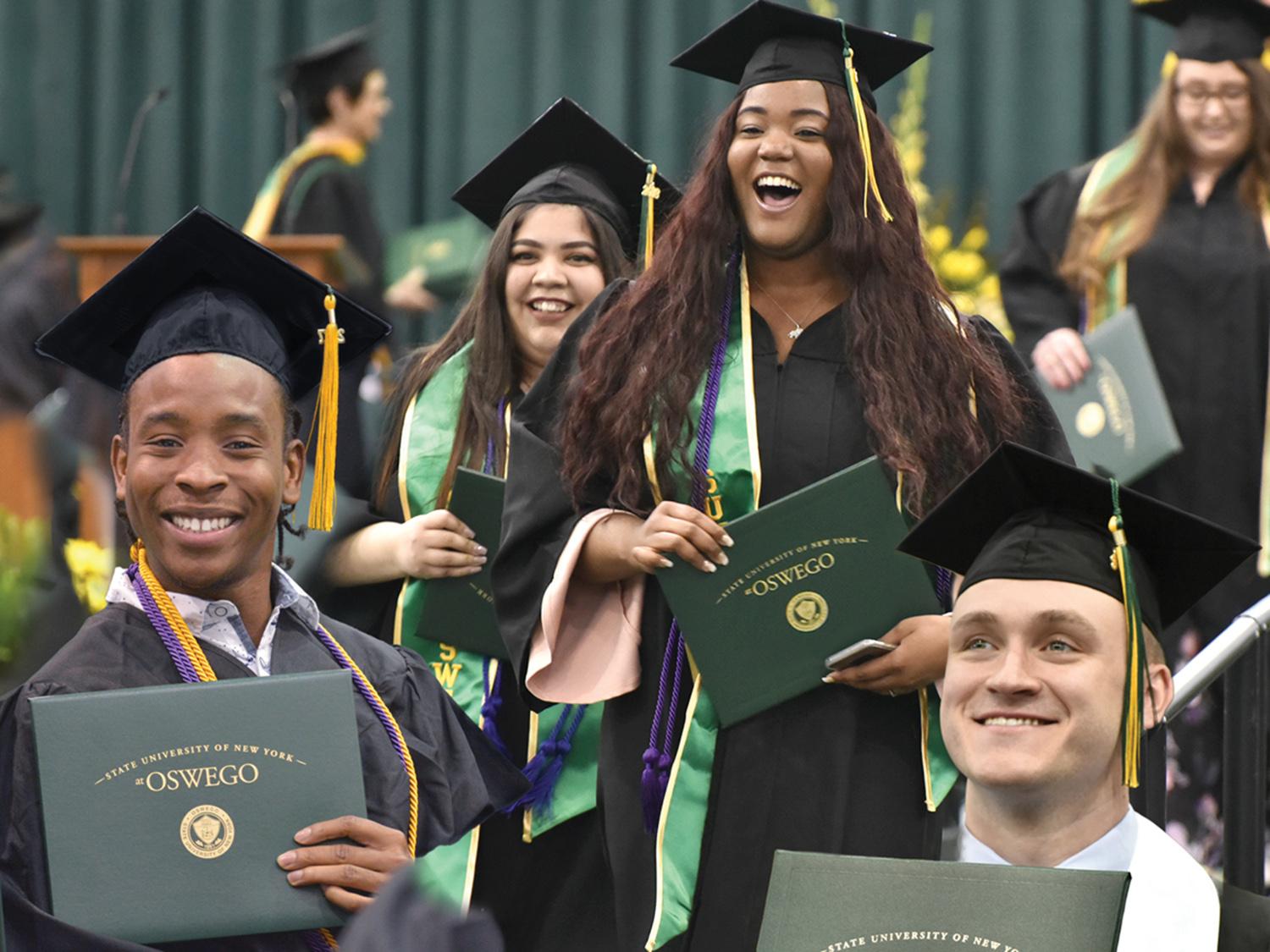Students celebrate graduating at Commencement