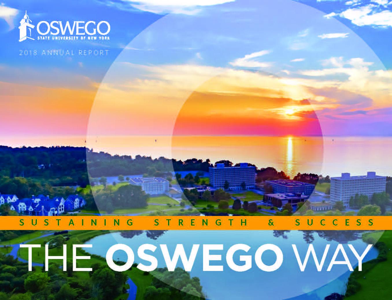 Cover of SUNY Oswego Annual Report: 2017-2018