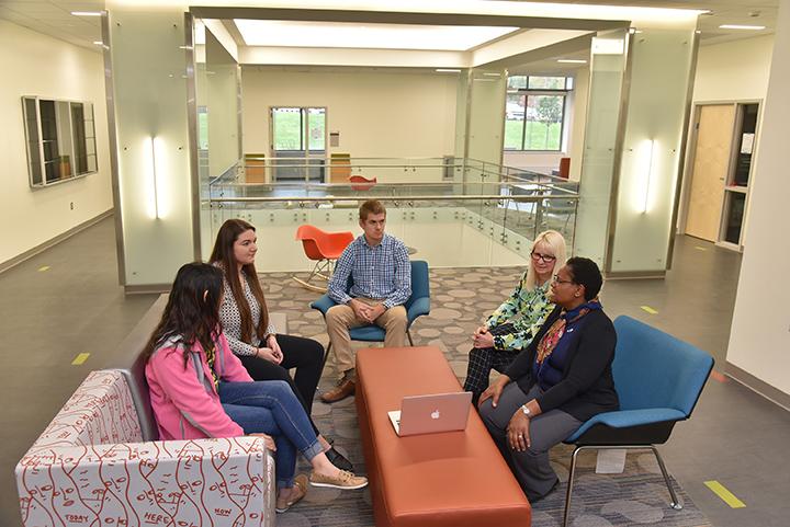 Curriculum and instruction's renovated lobby