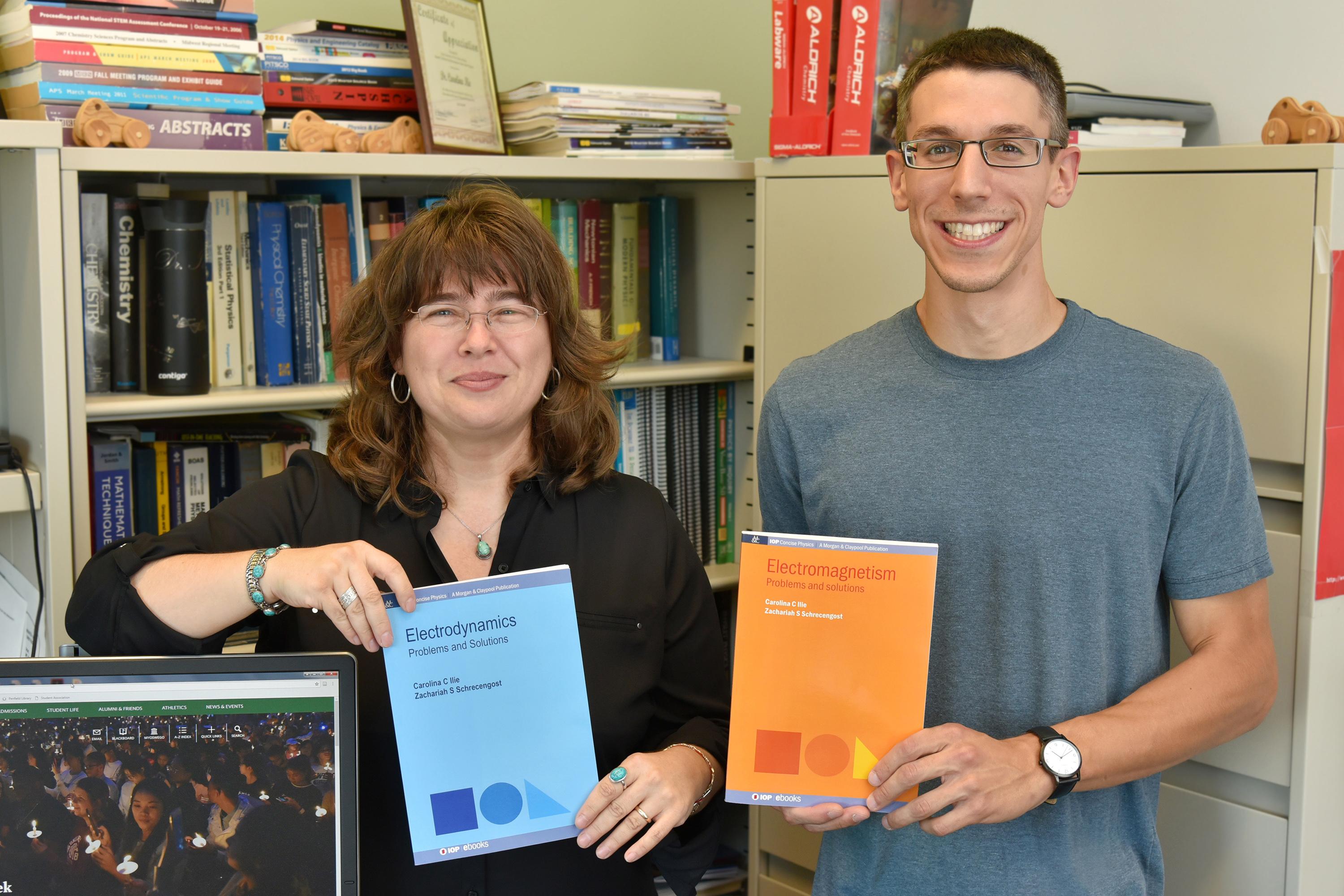 Carolina Ilie and Zachariah Schrecengost recently co-authored their second physics textbook