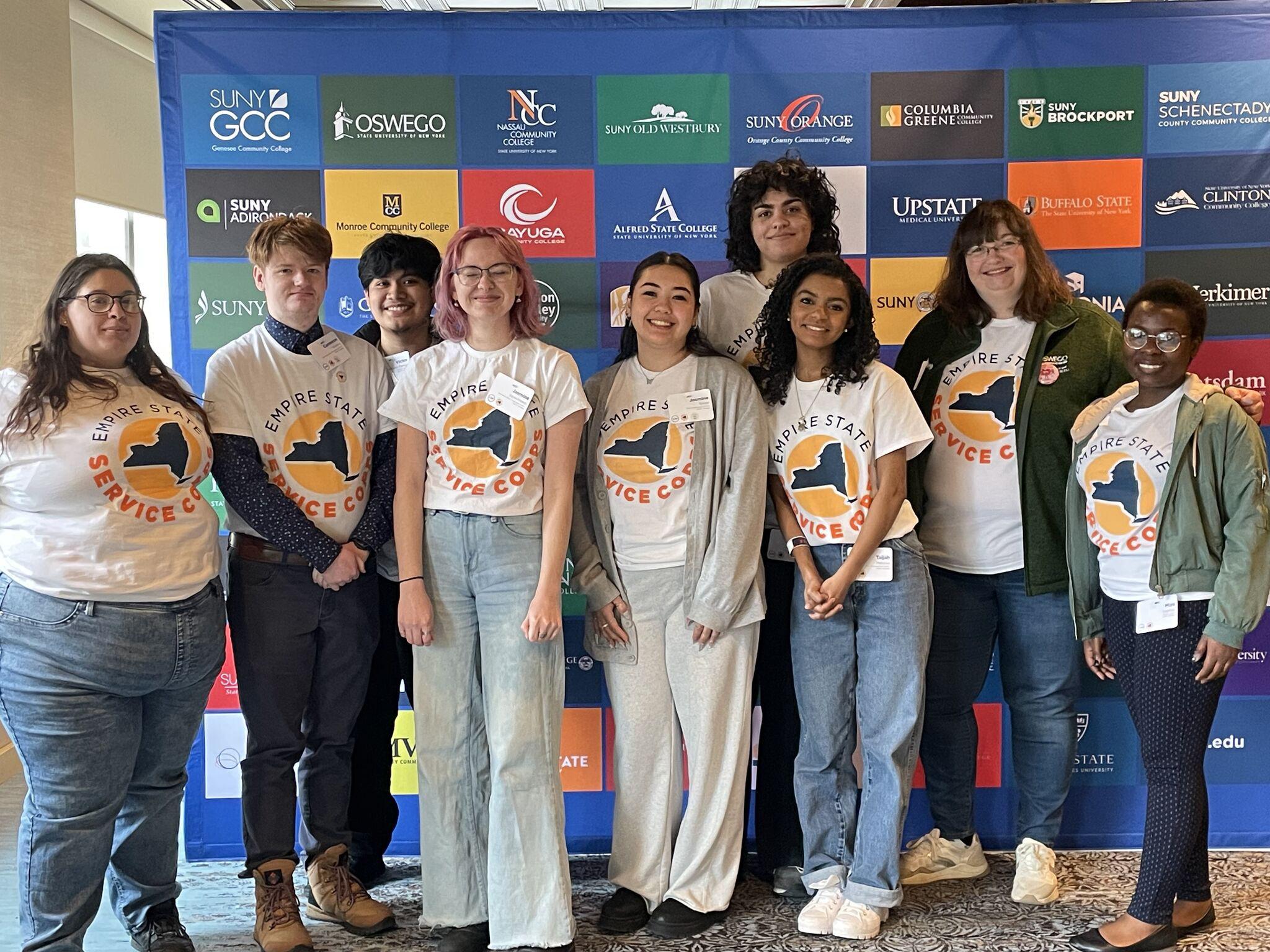 SUNY Oswego participants attended the SUNY Service and Civics Summit