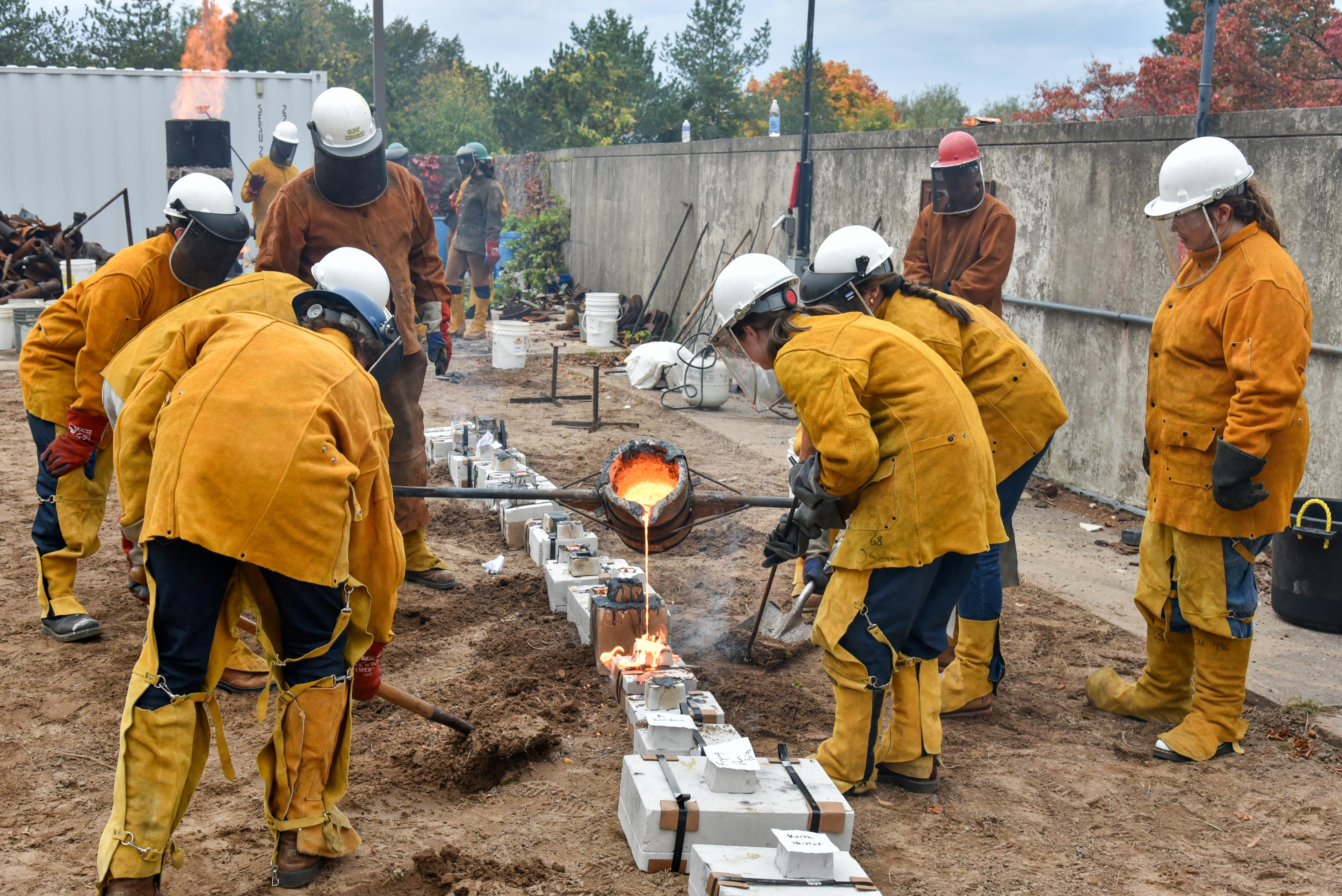 The Iron Pour is a highlight of the university's annual Festival of Fire