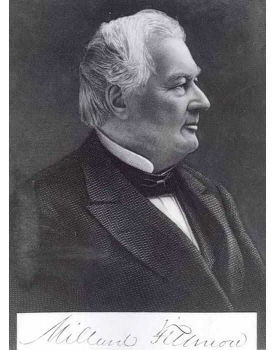 Image of Millard Fillmore from his presidential papers collection in Penfield Library's Archives and Special Collections