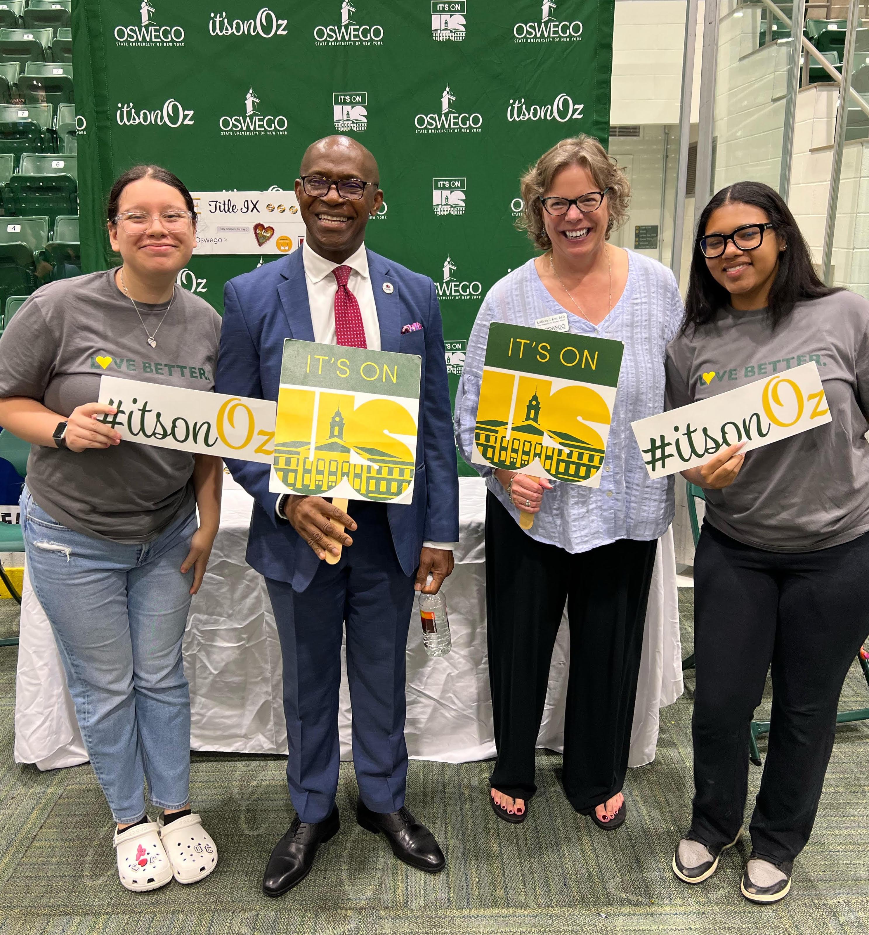It's On Oz interns meet President Peter Nwosu and Vice President Kathleen Kerr