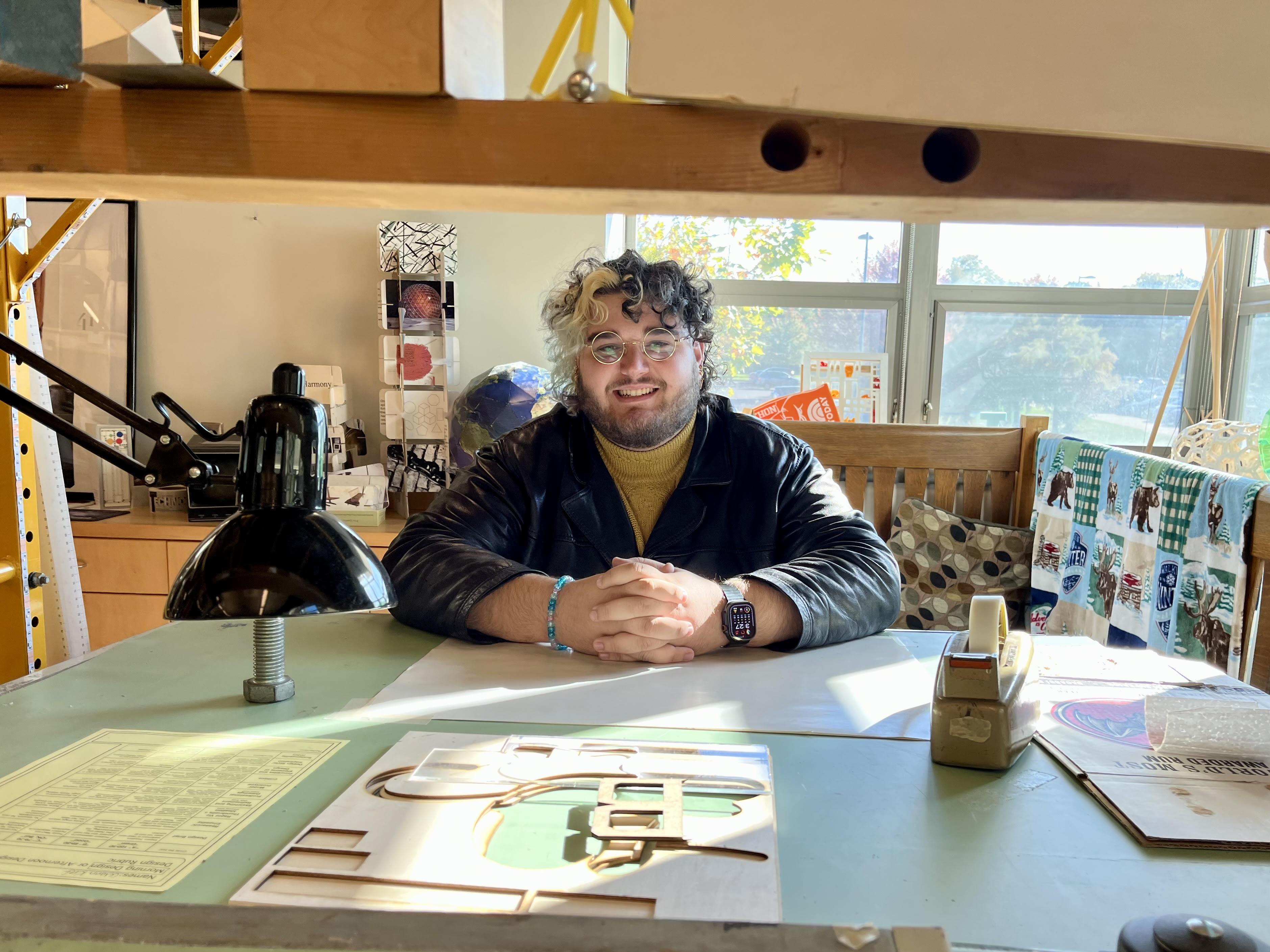 Jacob Wallach, a double major in technology education and theatre, blends his passions while presenting at this year’s Technology Fall Conference, which continues today.