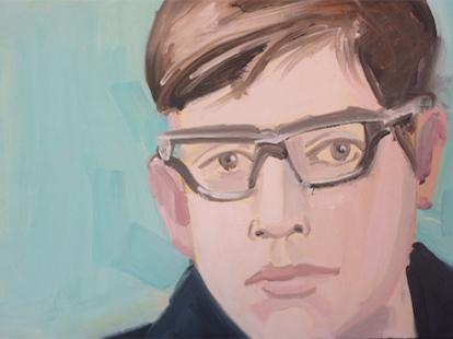 Alex Katz painted self-portrait