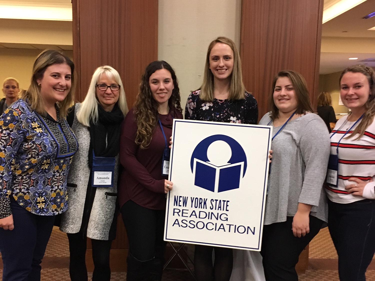 Students and faculty who presented at the New York State Reading Association Conference