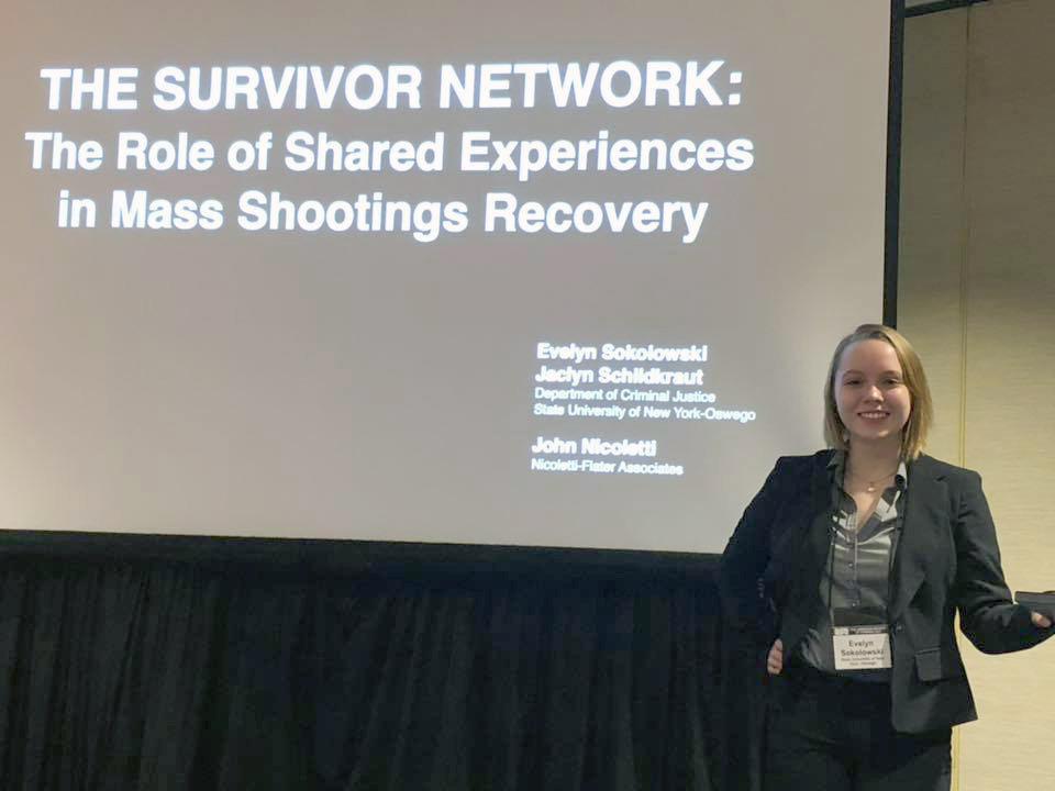 Evelyn Sokolowski co-presented The Survivor Network: The Role of Shared Experience in Mass Shootings Recovery