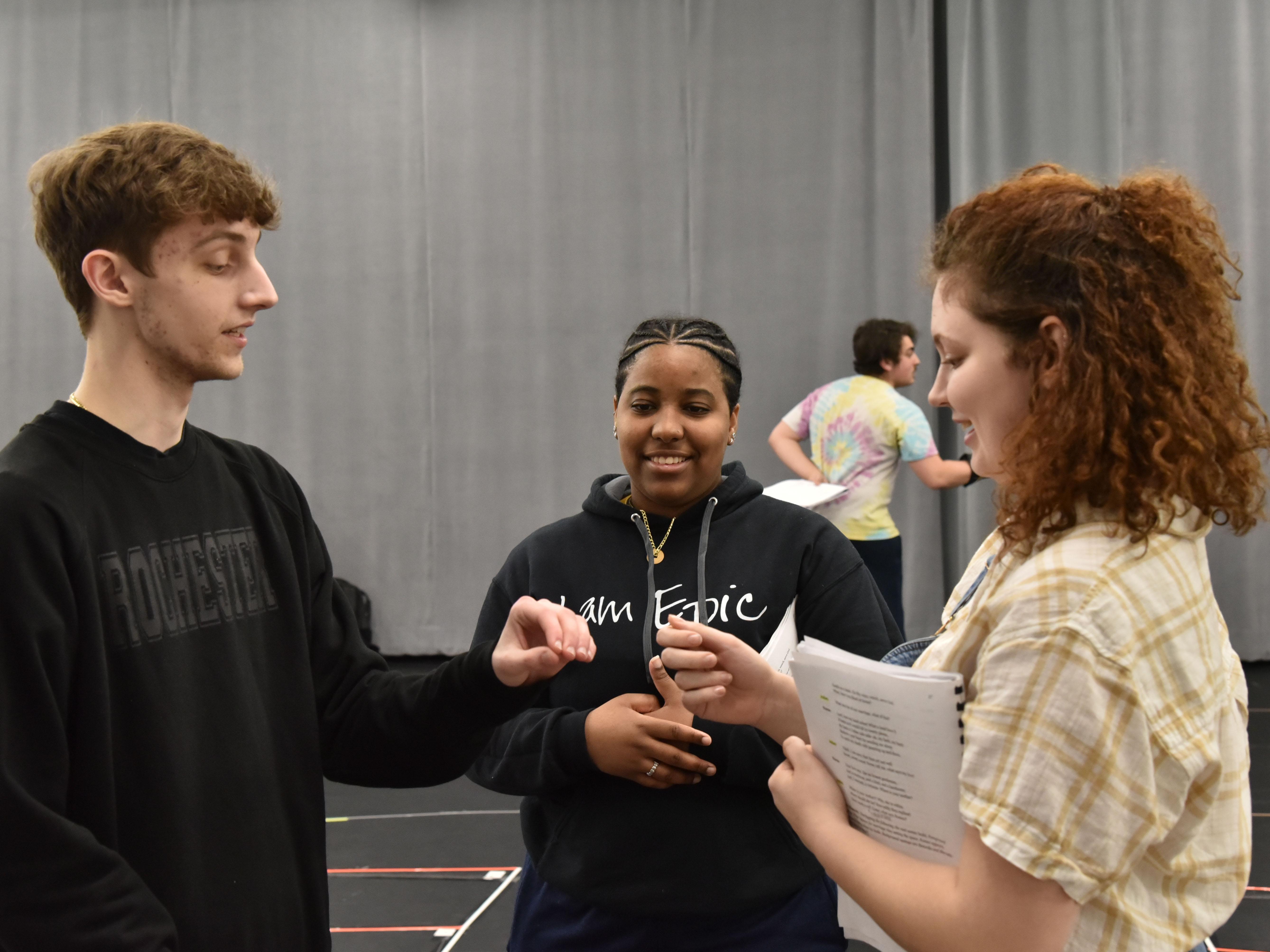 Owen West and Claire Bosley play the lead roles in Romeo and Juliet