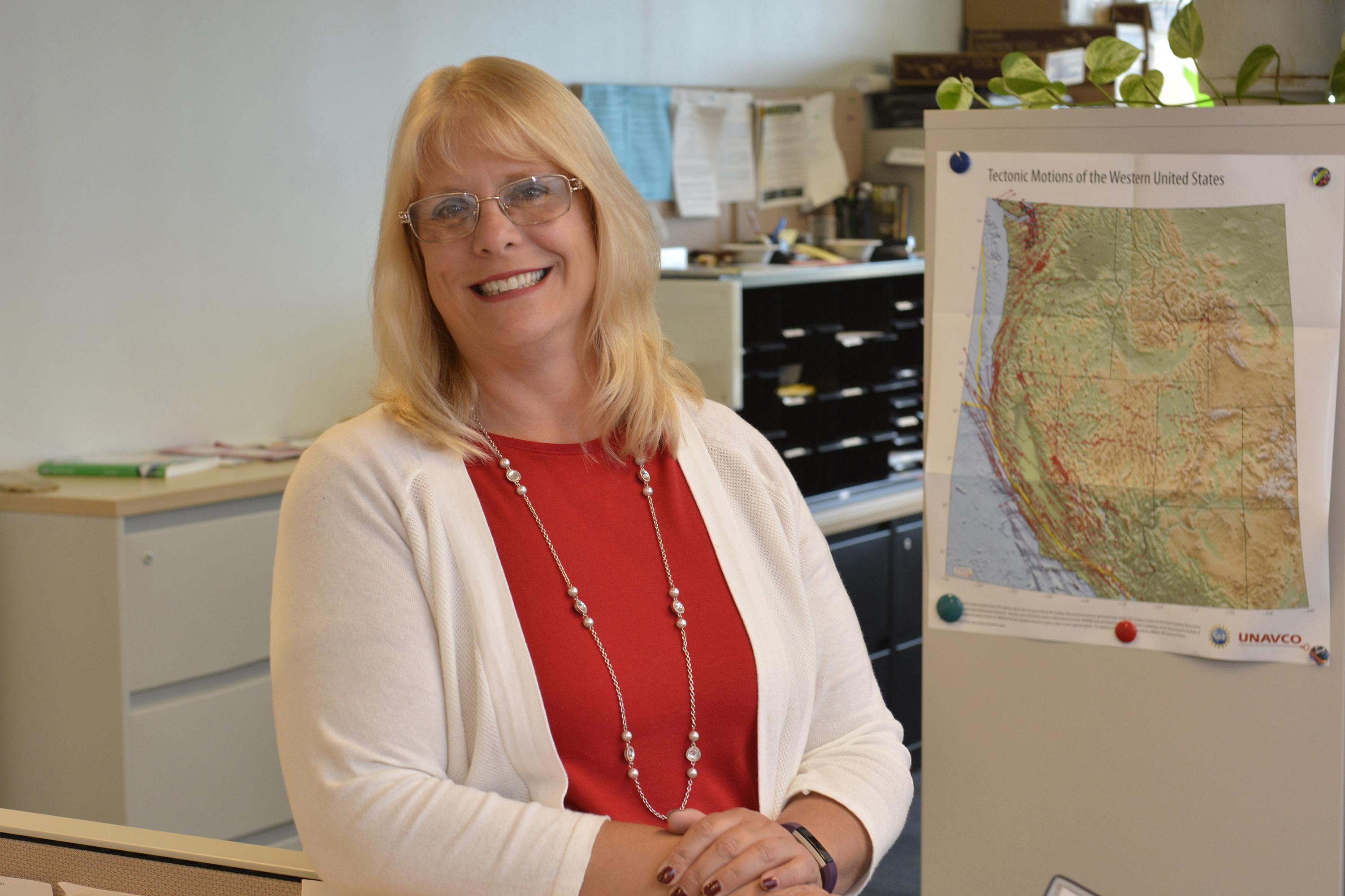 Christine Dallas in academic office