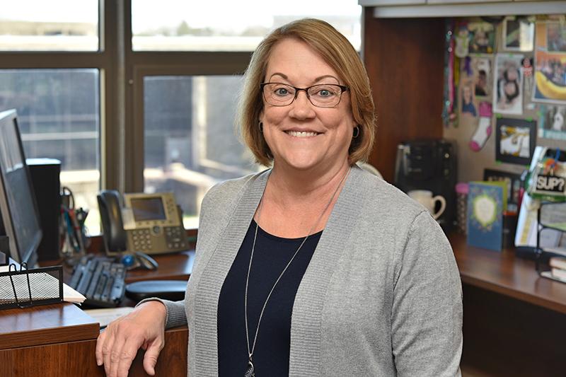 Gwen Dolph in the Office of Residence Life and Housing