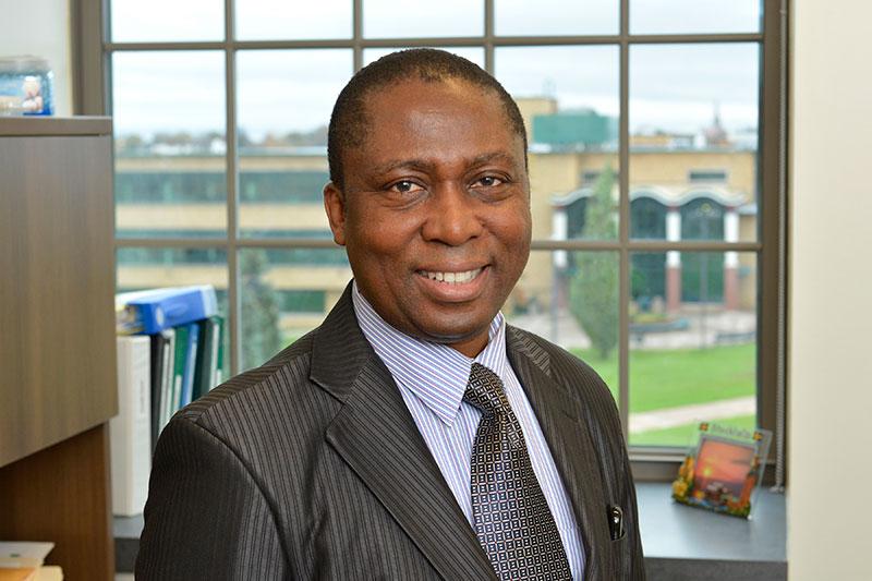 Benjamin Ogwo in his office