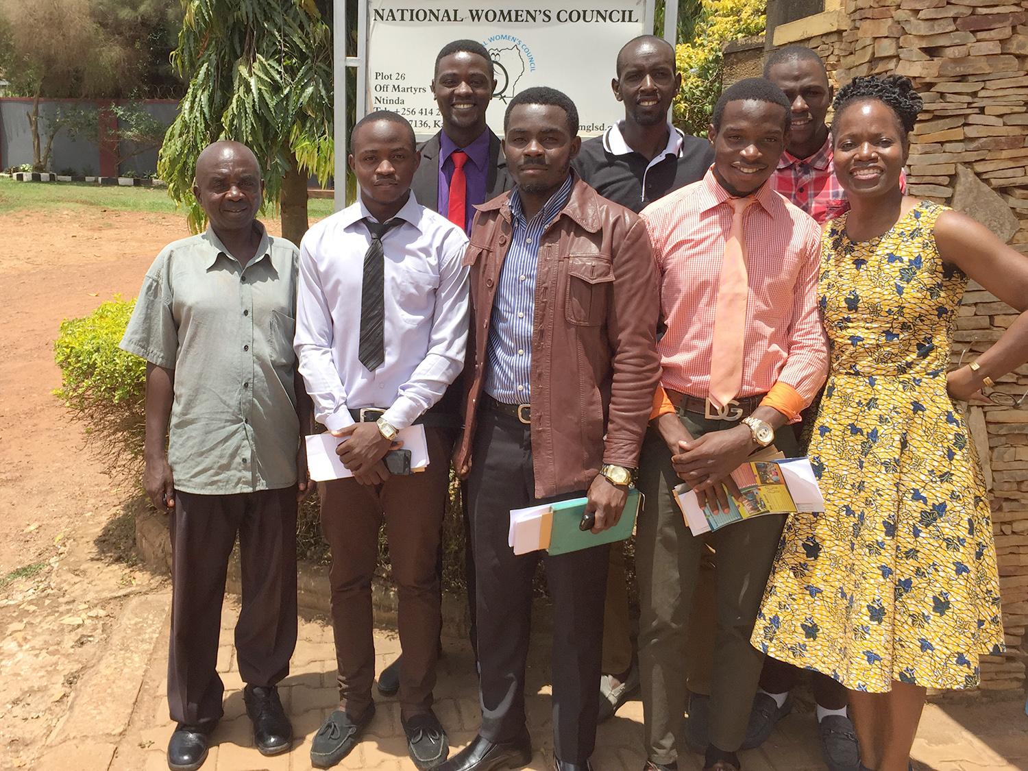 Barbara Streets with other conference participants in Uganda