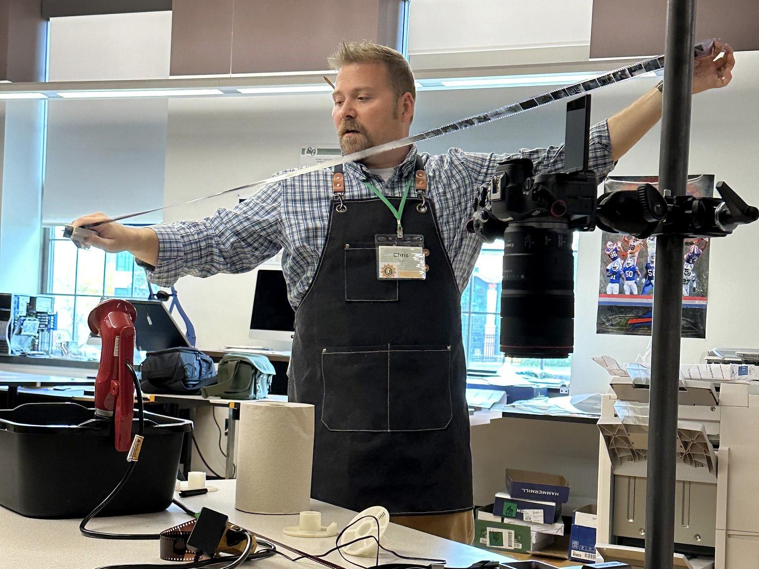 Technology faculty member Christopher Stein presents at a previous Technology Fall Conference