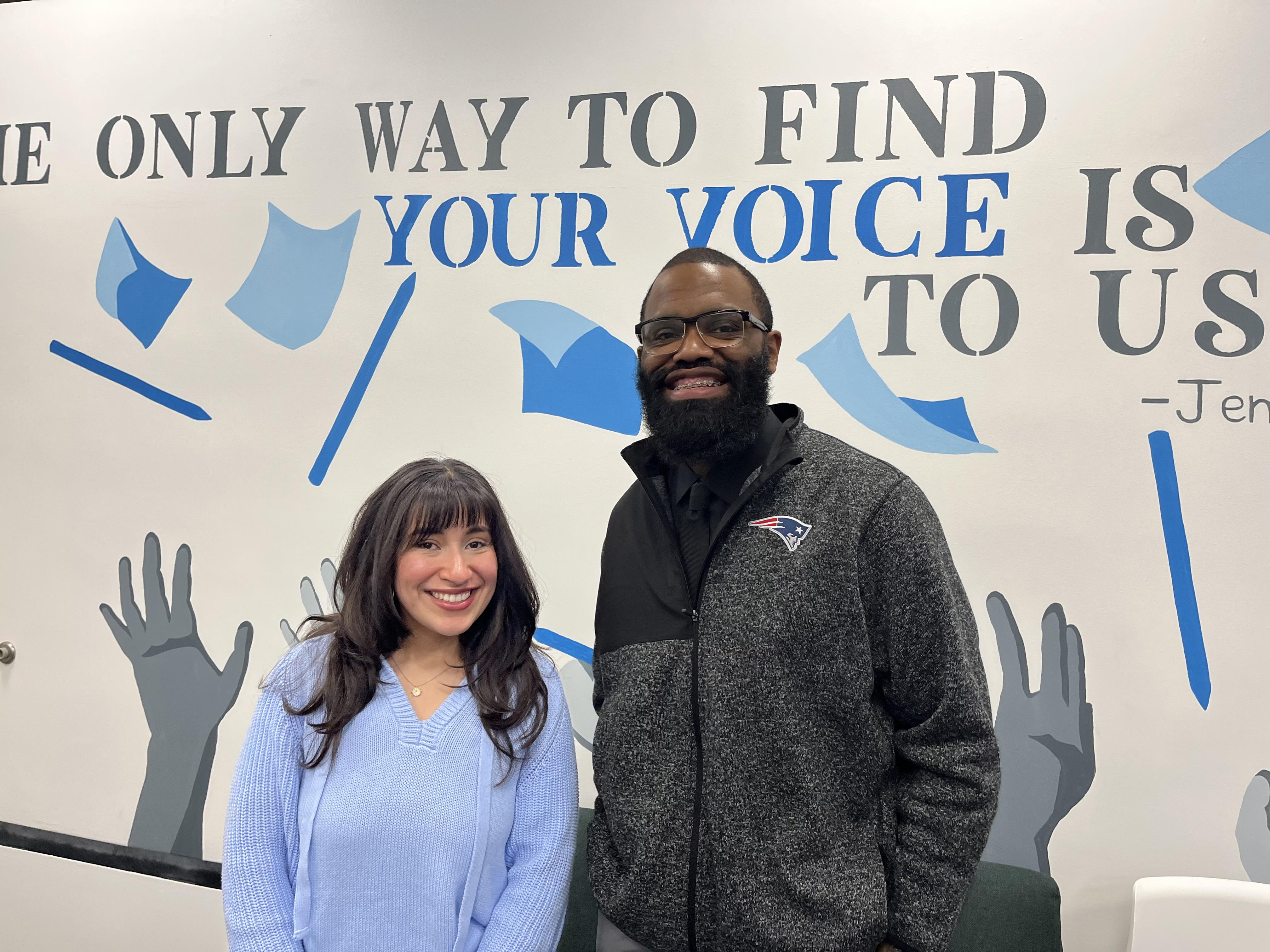 The new TRIO Student Support Services (SSS) staff -- Director Samuel Bligen and Advisor Jessica Recinos-Peralta –- are both SUNY Oswego graduates who are happy to play a key role at their alma mater to help current and future Lakers.